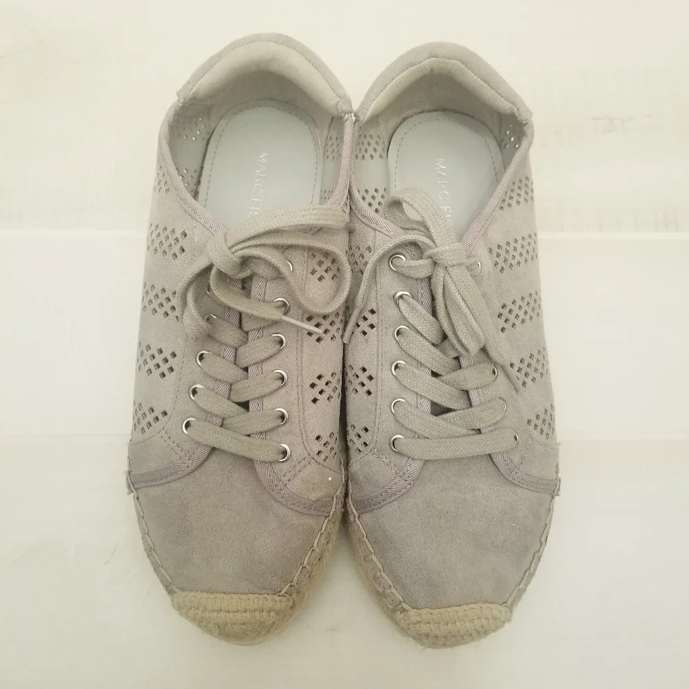 {6M} Marc Fisher Balia Espadrille Sneakers In Ash